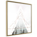 Poster Geometric abstraction (square) - composition in triangles with a touch of gold 116383 additionalThumb 12