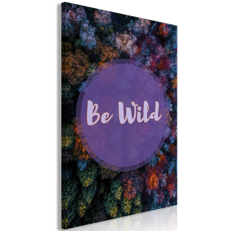 Canvas Print Be Wild (1 Part) Vertical 116983 additionalImage 2
