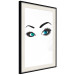 Wall Poster Two-Toned Eyes - composition with woman's blue eyes on a white background 117283 additionalThumb 3