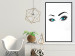 Wall Poster Two-Toned Eyes - composition with woman's blue eyes on a white background 117283 additionalThumb 4