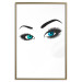 Wall Poster Two-Toned Eyes - composition with woman's blue eyes on a white background 117283 additionalThumb 20