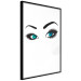 Wall Poster Two-Toned Eyes - composition with woman's blue eyes on a white background 117283 additionalThumb 12