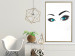 Wall Poster Two-Toned Eyes - composition with woman's blue eyes on a white background 117283 additionalThumb 7
