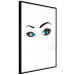 Wall Poster Two-Toned Eyes - composition with woman's blue eyes on a white background 117283 additionalThumb 11