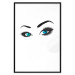 Wall Poster Two-Toned Eyes - composition with woman's blue eyes on a white background 117283 additionalThumb 17