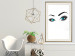 Wall Poster Two-Toned Eyes - composition with woman's blue eyes on a white background 117283 additionalThumb 21