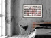 Wall Poster Scent of Wine - black patterns with retro motifs on bricks 122283 additionalThumb 22