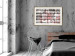 Wall Poster Scent of Wine - black patterns with retro motifs on bricks 122283 additionalThumb 21