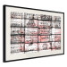 Wall Poster Scent of Wine - black patterns with retro motifs on bricks 122283 additionalThumb 3