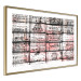 Wall Poster Scent of Wine - black patterns with retro motifs on bricks 122283 additionalThumb 8