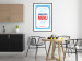 Wall Poster Menu - blue advertising pattern with English captions and fish 123583 additionalThumb 4