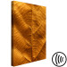 Canvas Art Print Leaf nerve - a golden colour photograph with a botanical motif 123783 additionalThumb 6