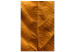 Canvas Art Print Leaf nerve - a golden colour photograph with a botanical motif 123783