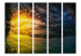 Room Divider Twilight over the Valley II (5-piece) - colorful landscape of fields and meadows 124183 additionalThumb 3