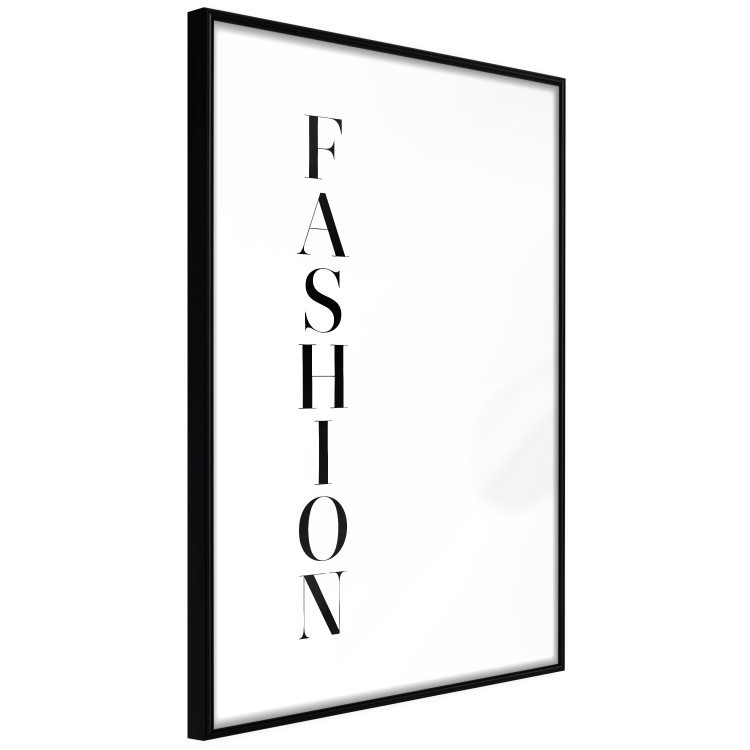 Poster Fashion - black vertical English inscription on a white contrasting background 126683 additionalImage 6