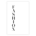 Poster Fashion - black vertical English inscription on a white contrasting background 126683 additionalThumb 19