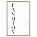 Poster Fashion - black vertical English inscription on a white contrasting background 126683 additionalThumb 21