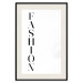 Poster Fashion - black vertical English inscription on a white contrasting background 126683 additionalThumb 19