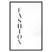 Poster Fashion - black vertical English inscription on a white contrasting background 126683 additionalThumb 17