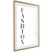 Poster Fashion - black vertical English inscription on a white contrasting background 126683 additionalThumb 3