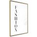 Poster Fashion - black vertical English inscription on a white contrasting background 126683 additionalThumb 9