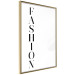 Poster Fashion - black vertical English inscription on a white contrasting background 126683 additionalThumb 12