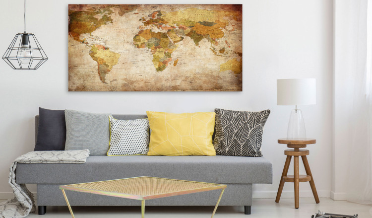 Large canvas print World Map: Time Travel II [Large Format] 128883 additionalImage 5