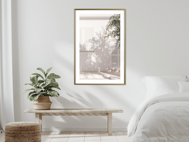 Wall Poster Fine Leaf Light - summer composition with plants against architecture backdrop 129483 additionalImage 13