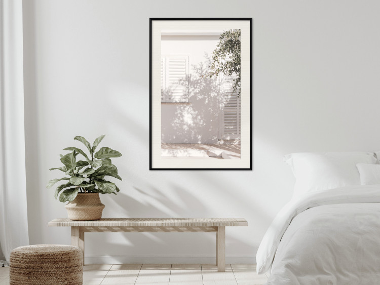 Wall Poster Fine Leaf Light - summer composition with plants against architecture backdrop 129483 additionalImage 24