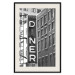 Wall Poster New York Neon - black and white architecture of buildings in New York 129783 additionalThumb 19