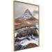 Poster Kirkjufell - winter landscape of a mountain and a stream against the sky 130383 additionalThumb 12