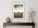 Poster Mountain Retreat - field landscape with a small cottage against white clouds 131783 additionalThumb 13