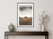 Poster Mountain Retreat - field landscape with a small cottage against white clouds 131783 additionalThumb 18