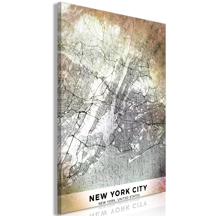 Canvas Art Print New York City plan - USA city map with inscription 132083 additionalImage 2