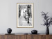 Poster Montmartre - black and white street landscape in the city with many lamps 132283 additionalThumb 22