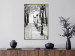 Poster Montmartre - black and white street landscape in the city with many lamps 132283 additionalThumb 7