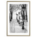 Poster Montmartre - black and white street landscape in the city with many lamps 132283 additionalThumb 26
