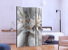 Room Divider Sensual Lilies (3-piece) - illusion in white flowers on a velvety background 132683 additionalThumb 2