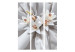 Room Divider Sensual Lilies (3-piece) - illusion in white flowers on a velvety background 132683 additionalThumb 3