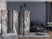 Room Divider Noble Silver II (5-piece) - composition with gray abstraction 132983 additionalThumb 4