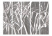 Room Divider Noble Silver II (5-piece) - composition with gray abstraction 132983 additionalThumb 3