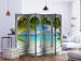 Folding Screen Sea Beyond Columns II (5-piece) - architecture and palm trees in the background 133483 additionalThumb 2