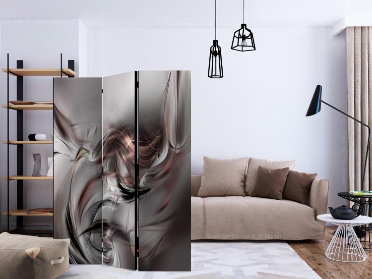 Room Divider Screen Abstract Cloud - abstract pattern in gray space 133683 additionalImage 4