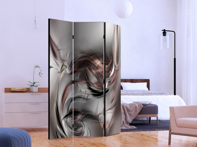 Room Divider Screen Abstract Cloud - abstract pattern in gray space 133683 additionalImage 2