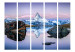 Room Divider Lonely Mountain II - lake landscape against a rocky mountain and sky 134083 additionalThumb 3