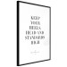 Poster High Heels - English quotes in the form of a citation on a white background 134183 additionalThumb 8