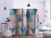 Room Divider Triangular Ornaments II (5-piece) - colorful oriental composition 134283 additionalThumb 2