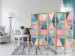 Room Divider Triangular Ornaments II (5-piece) - colorful oriental composition 134283 additionalThumb 7