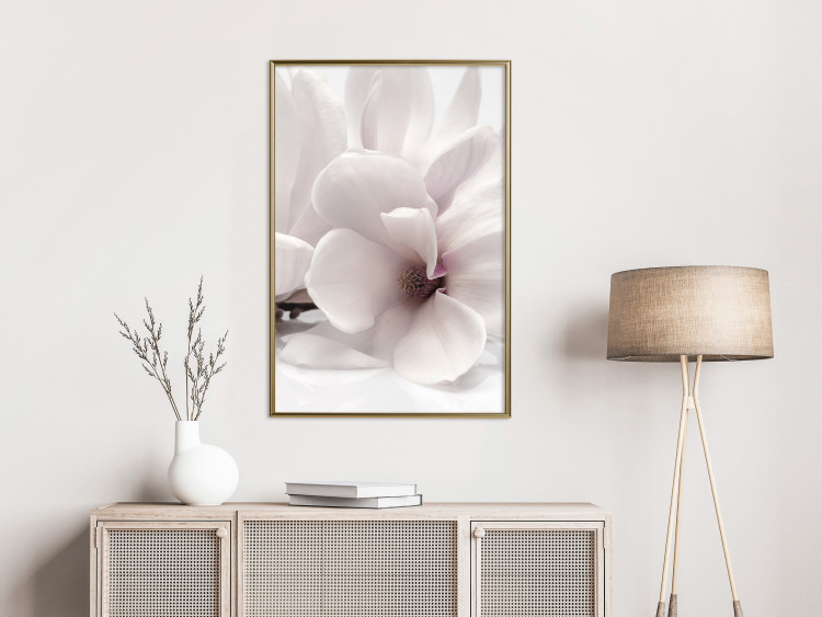 Wall Poster Blooming Light - floral composition of a white flower on a bright background 134983 additionalImage 5
