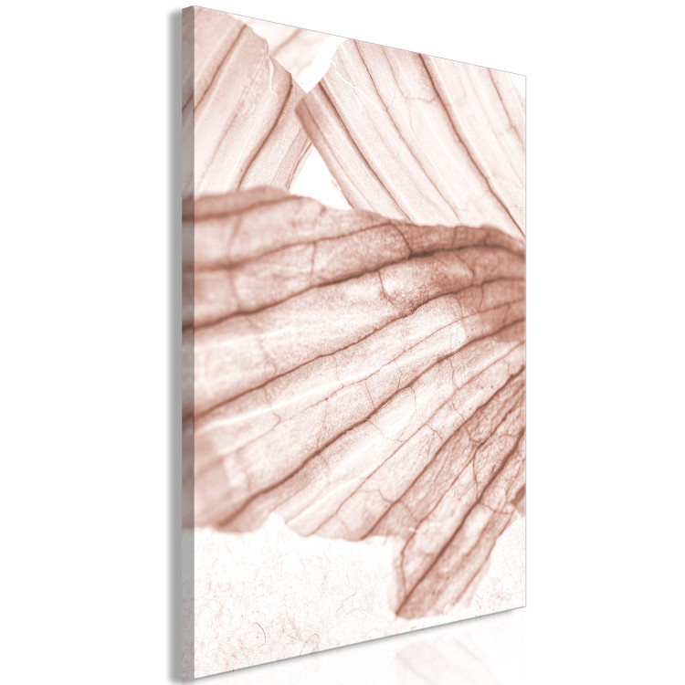 Canvas Art Print Fragments of wings - beige abstraction with bright light 135283 additionalImage 2